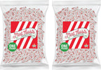 Atkinson's Natural Mint Twists - Peppermint Red & White Candy - Gluten Free, Kosher, Vegan - 2 lb. Laydown Bag