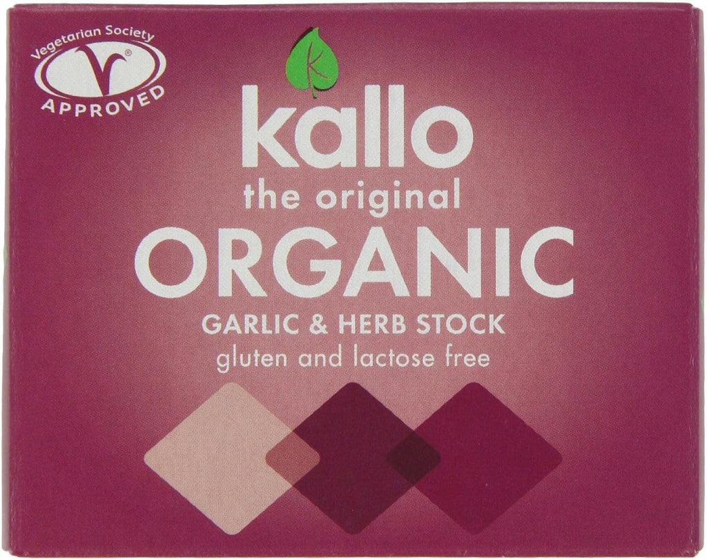 Kallo - Organic Garlic & Herb Stock Cubes - 66g