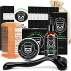 MALE GOD Beard Kit, Beard Growth Kit w/Natural Ingredients Beard Oil & Balm, Men's Care & Grooming Set w/Beard Growth Oil, Comb, Anniversary | Birthday Gifts for Men, Him, Husband, Boyfriend, Dad
