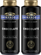 Ghirardelli Chocolate Sauce, Black Label 16oz Squeeze Bottle (Pack of 2)