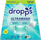 Dropps UltraWash Dishwasher Detergent Pods, Lemon Citrus (120 Ct) - Cuts Grease & Stuck-On Food | Sparkling Dishes & Glasses | Residue-Free | Clean Ingredients | No Pre-Rinse | Plastic Free Packaging