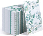 SietDESEO 50 Pieces 3-Ply Greenery Eucalyptus Napkins - 13 x 15.7 Inches Disposable Guest Bathroom and Dessert Napkins - Hand Towels for Wedding, Birthday, Party, Paper Dinner