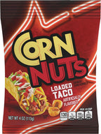 CORN NUTS Loaded Taco Flavored Corn Kernels, Crunchy Corn Snacks, Snack Box, Variety Packs, Food for Adults, 4oz. (Pack of 12)