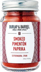 Burlap & Barrel Smoked Pimentón Paprika – Rich, Smoky Flavor with Mild Heat – Smoked Paprika Powder for Cooking – Savory Seasoning – As Seen On Shark Tank - 1.8oz Glass Jar