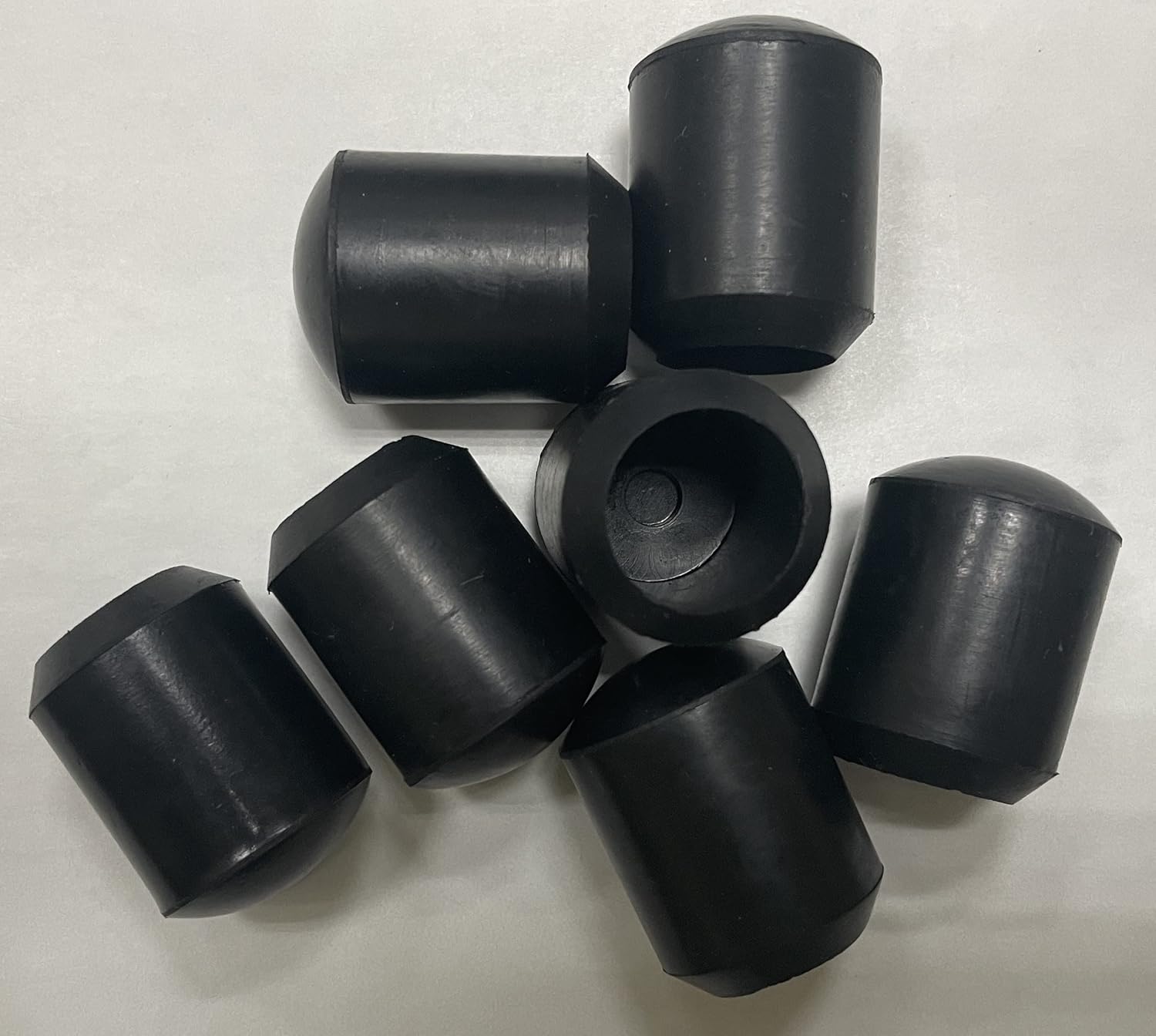 Protection Force for 3/4" 19mm (Pack of 8) Round OD Tubing End Chair Leg Stick Ferrule Furniture Feet Rubber Cap Cup Pad Cover Floor Plug Protectors