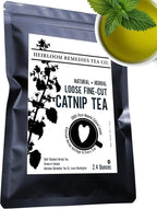 Catmint Tea 2.4 oz Loose Leaf Catnip - Dried Nepeta cataria Fine Cut Leaves and Buds