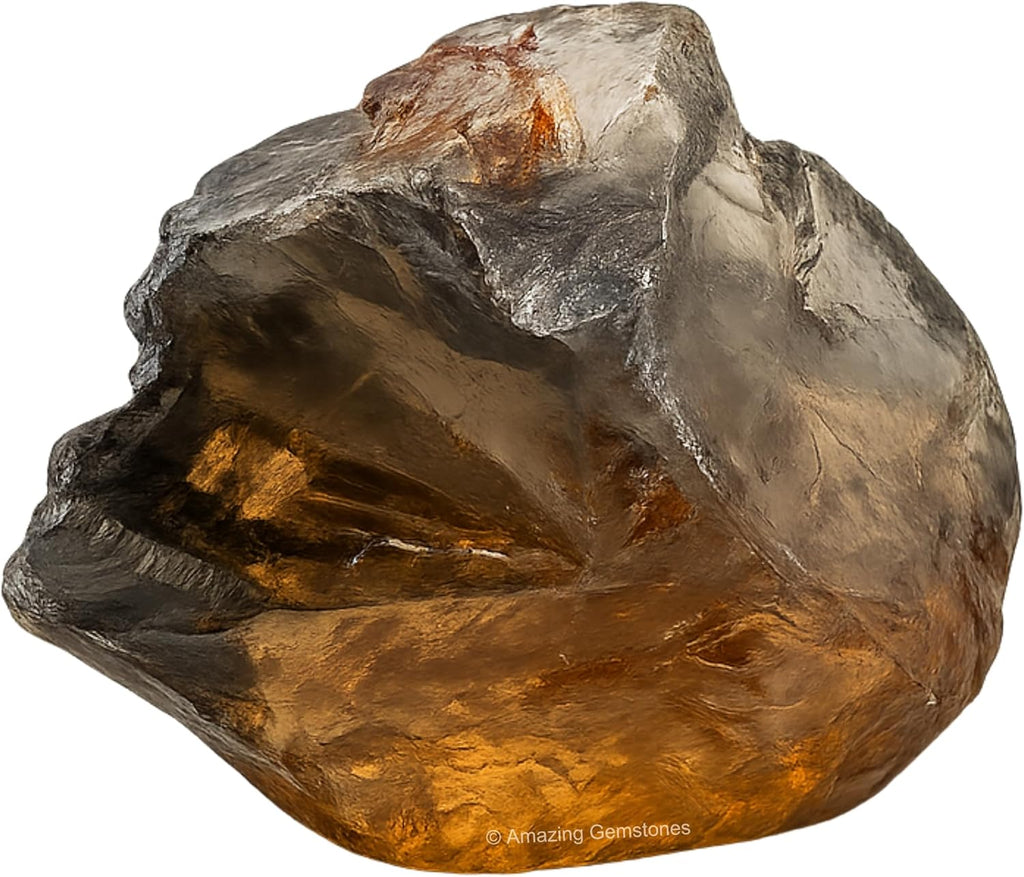 Amazing Gemstone Smoky Quartz Raw Crystals and Healing Stones, Natural Rocks for Tumbling and DIY Raw Stones and Crystals (1 Piece)