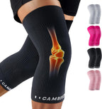 CAMBIVO Elite Motion Series Knee Brace for Women and Men (2 Pack), Ultra-Thin Lightweight Knee Compression Sleeve with Reflective Design for Pain Relief, Running, Workouts, Daily Use (Black, Small)