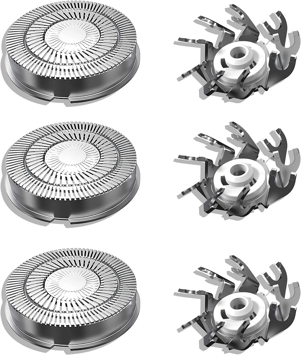 Replacement heads for electric shavers,Waterproof Replacement Blades for Mens Shaver,3-Pack