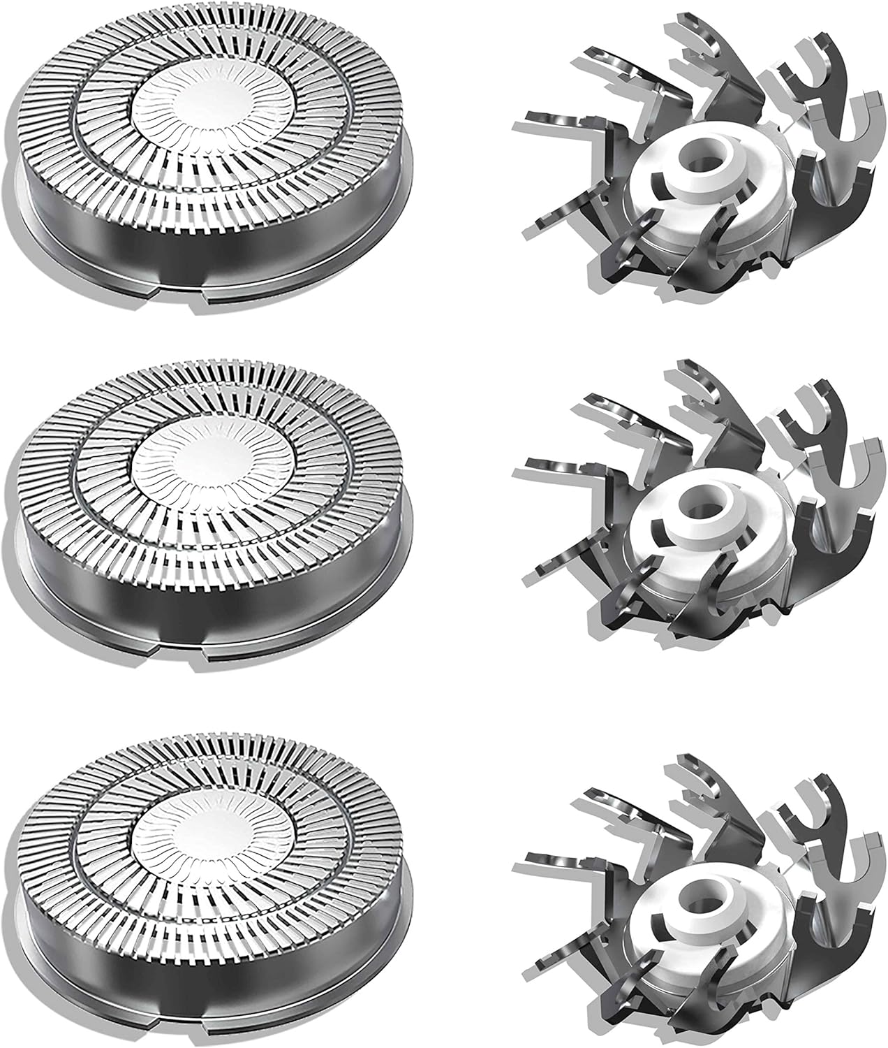 Replacement heads for electric shavers,Waterproof Replacement Blades for Mens Shaver,3-Pack
