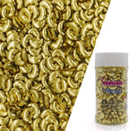 Super Gold Moon Sprinkles Edible Moon Cake Decorating Cake Decorations Cupcake Toppers Cookie Decorating Perfect for Cakes, Cupcakes, Desserts Toppings 3OZ
