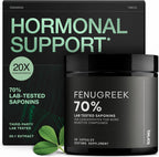 Toniiq Fenugreek Capsules - Ultra High Potency 20:1 Extract with 70% Saponins - Highly Concentrated - Third-Party Lab Tested - 60 Capsules