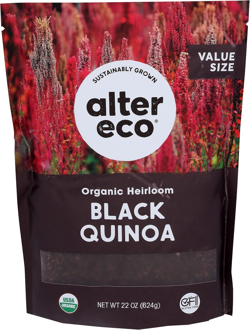 Alter Eco Organic Heirloom Black Quinoa, 22 OZ