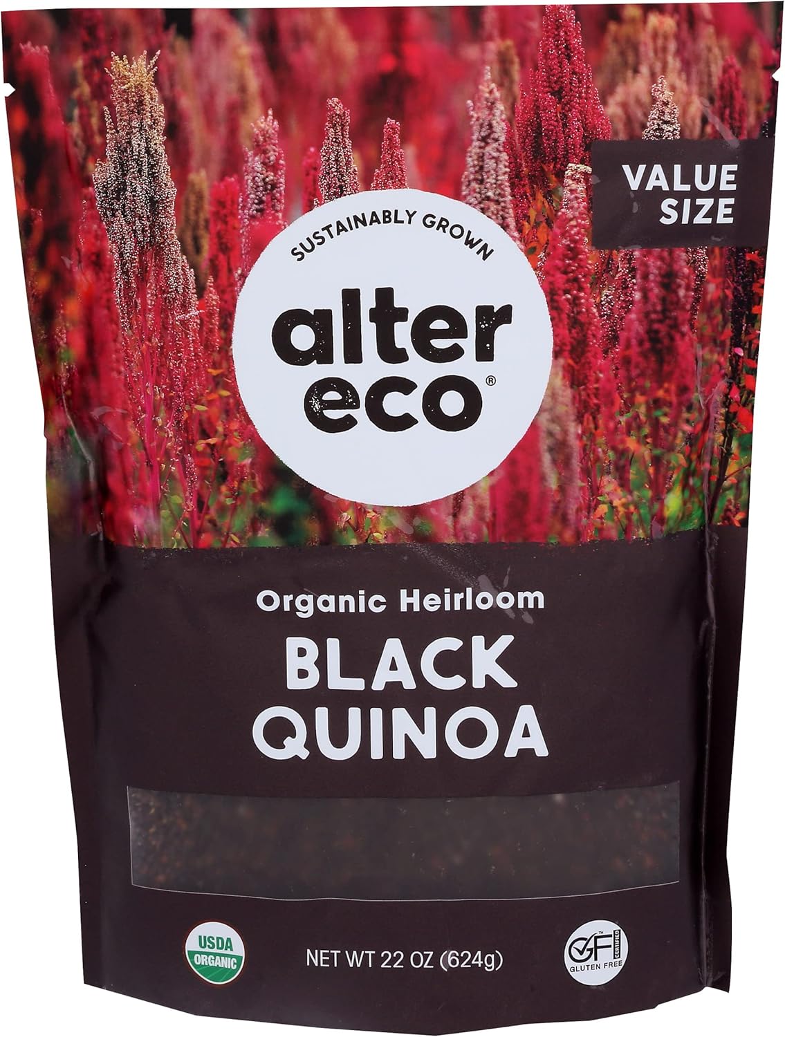 Alter Eco Organic Heirloom Black Quinoa, 22 OZ