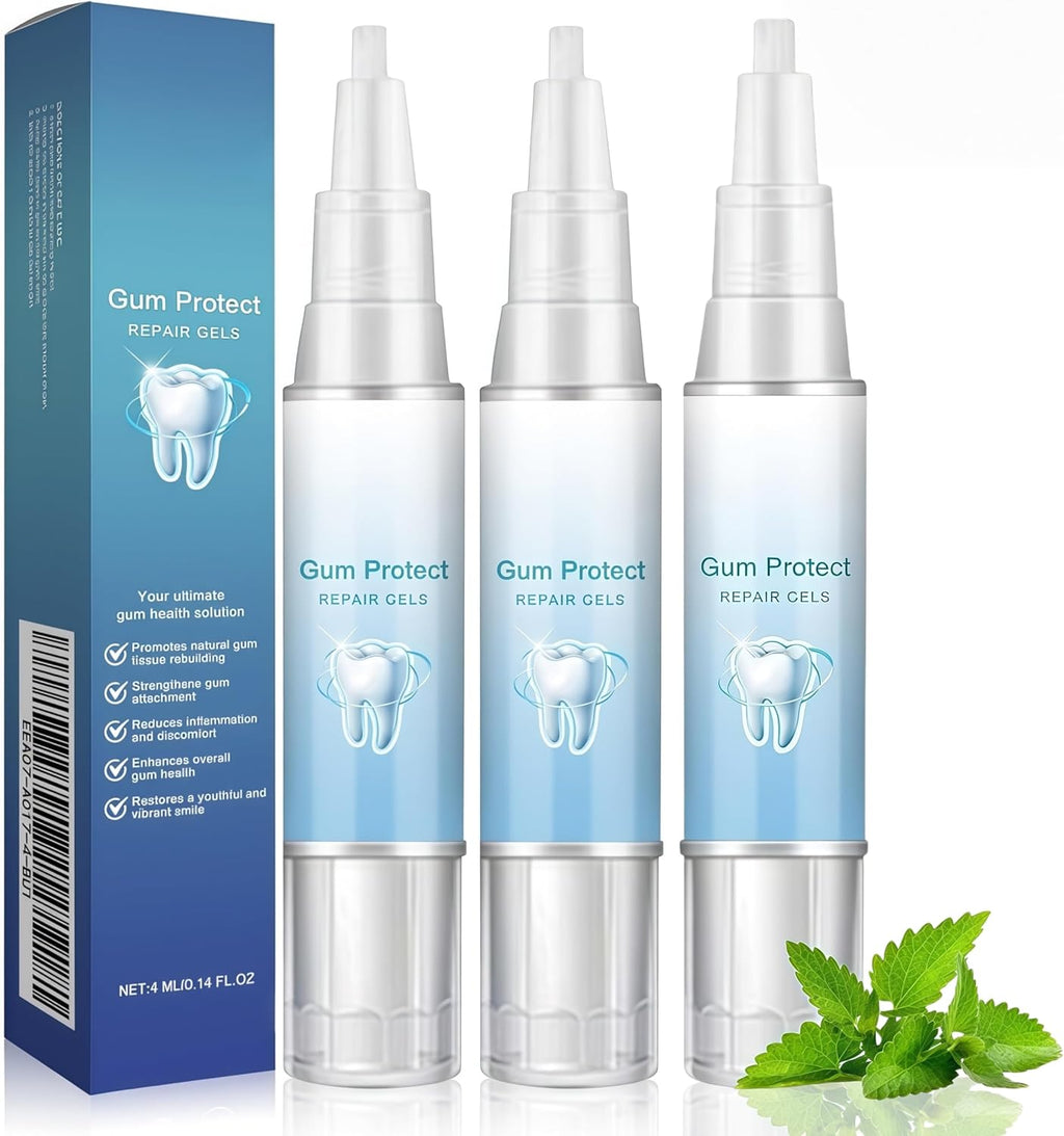 3Pcs Gum Repair Gel, Gum Repair for Receding Gums & Oral Comfort, Gentle Dental Gel for Daily Gum Health, Teeth Whitening Essence Pen, Professional Gum Health Solution