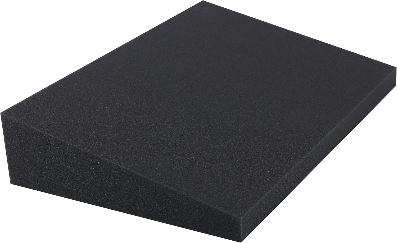 DeluxeComfort Foam Stress Relief Wedge, 15" x 10" x 1"- 3" Rise - Sciatica Nerve Medical Wedge Cushion - Tailbone Support - Therapeutic Back Pain Relief - Specialty Medical Pillow, Grey