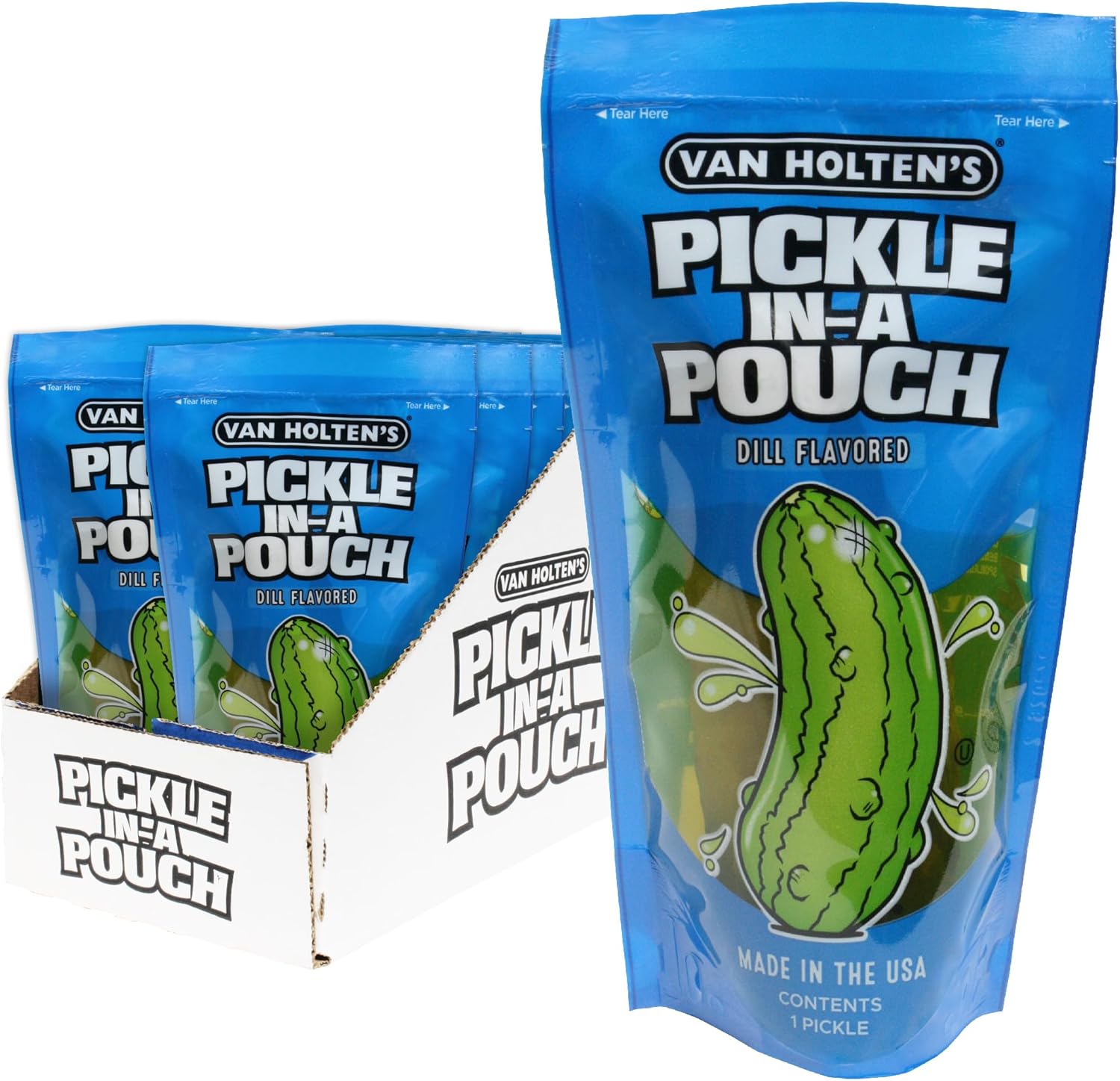 Van Holten's Pickles - Jumbo Dill Pickle-In-A-Pouch - 12 Pack