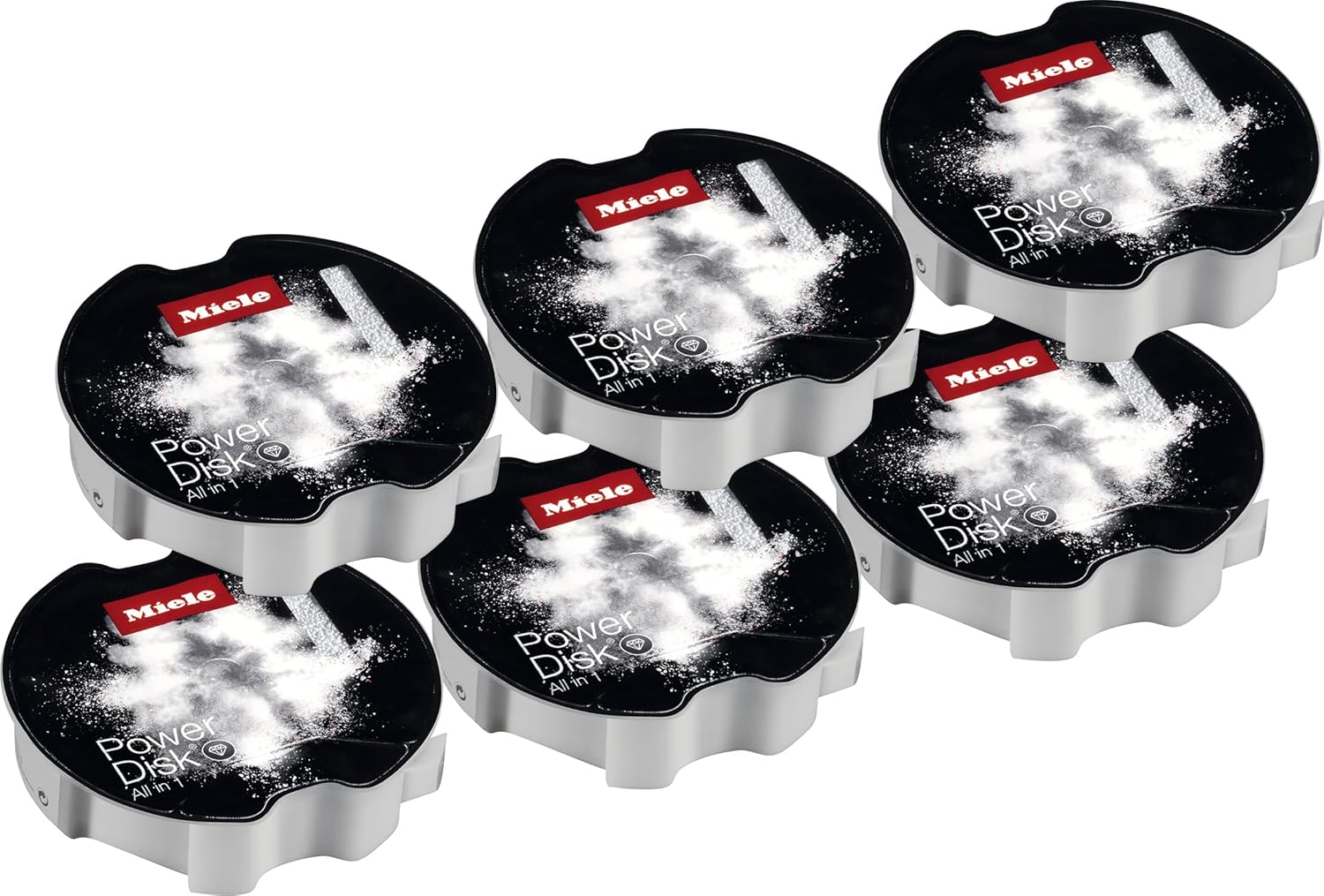 Miele Miele PowerDisk All in 1 Dishwasher Detergent for Dishwashers with AutoDos, 6-Pack