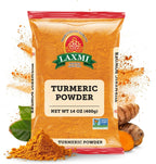 Laxmi Turmeric Powder - 14oz (400g) | Nutrient-Rich Natural Turmeric Powder | Non-GMO certified | Guaranteed Quality and Taste