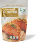 Bread Crumbs (12oz) - Golden Crisp Wheat Bread Crumbs - Bread Crumbs for Coating & Stuffing - Coat Burger, Schnitzel, Vegetables, Meatballs - Resealable Packaging