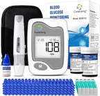 CareLiving BGM101 Blood Glucose Monitor Kit, 100 Test Strips, 100 Lancets, 1 Blood Glucose Meter, 1 Lancing Device, Diabetes Testing Kit, Portable Blood Sugar Test Kit, Glucometer Kit for Home