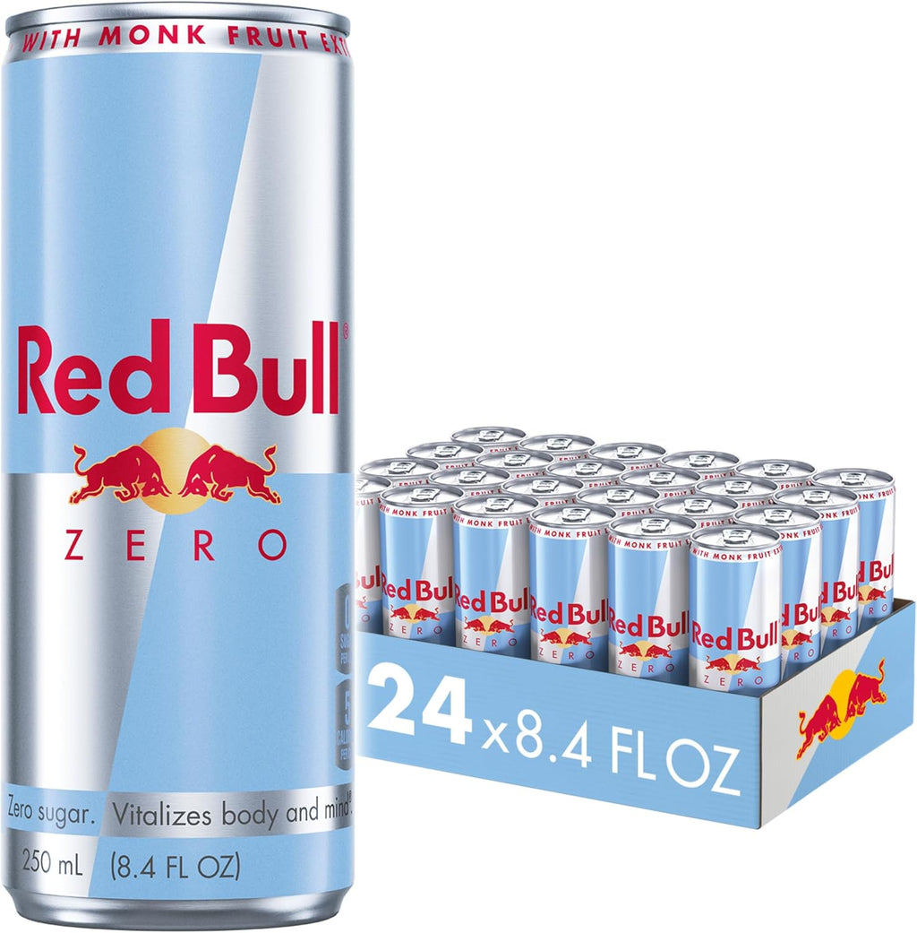 Red Bull Energy Drink, Total Zero, 8.4 Fl Oz, 24 Count