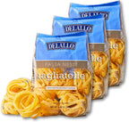 DeLallo Tagliatelle Pasta Noodles, Gourmet Nests Made with 100% Durum Wheat Semolina Non-Enriched Flour, Bronze Cut, Long Flat Ribbon Pasta, Made in Italy, 8.82 oz. Bag, (3 Pack)