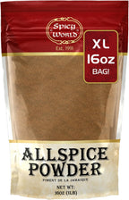Spicy World Allspice Ground 16 Ounce - Huge 1 Pound Value Pack - All Spice Powder