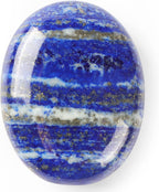 1.8” Inch Lapis Lazuli Chakra Crystals, Thumb Worry Stones for Anxiety, Adult Sensory Items for Woman or Man, Anxiety Relief Items Fidget