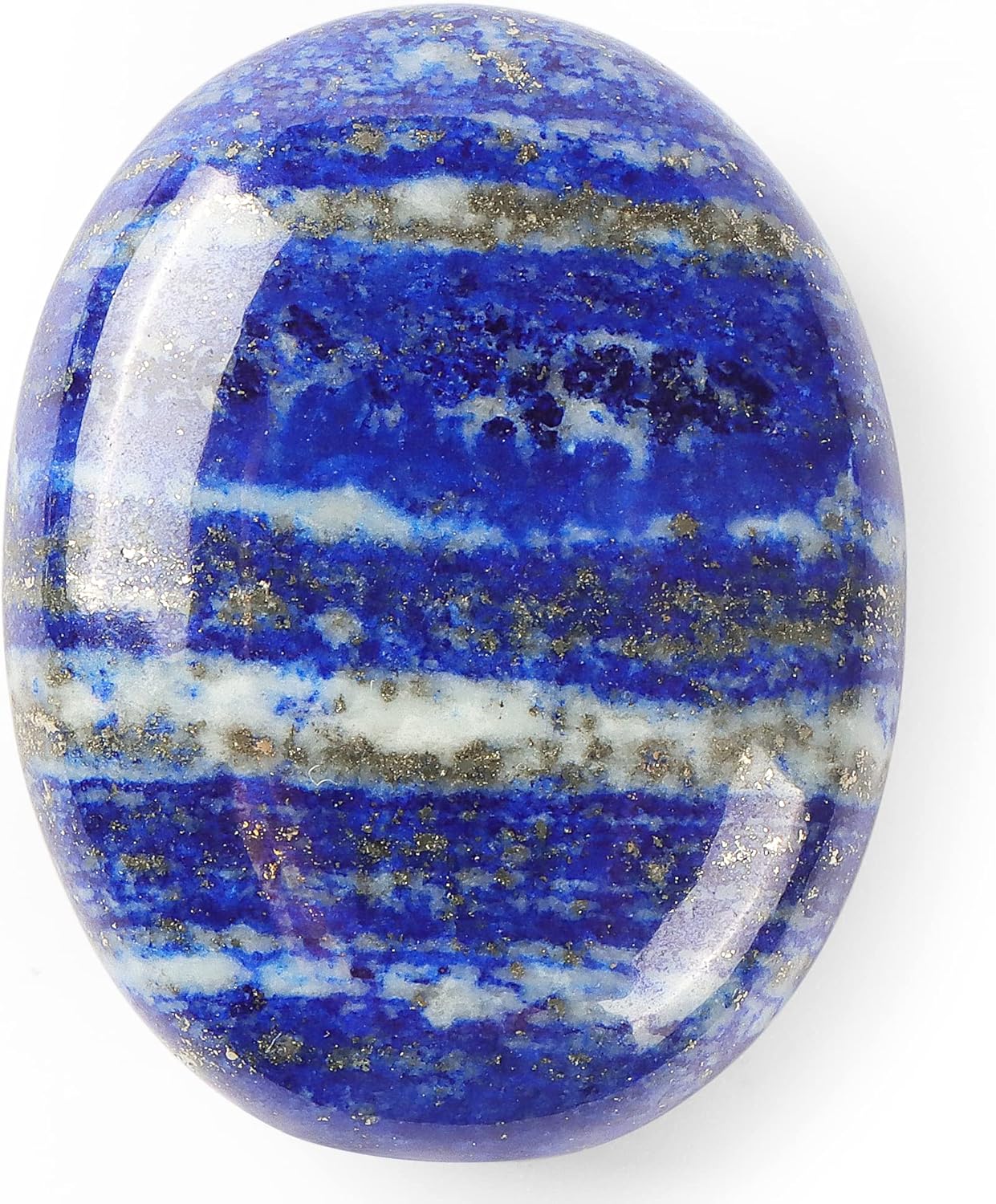 1.8” Inch Lapis Lazuli Chakra Crystals, Thumb Worry Stones for Anxiety, Adult Sensory Items for Woman or Man, Anxiety Relief Items Fidget
