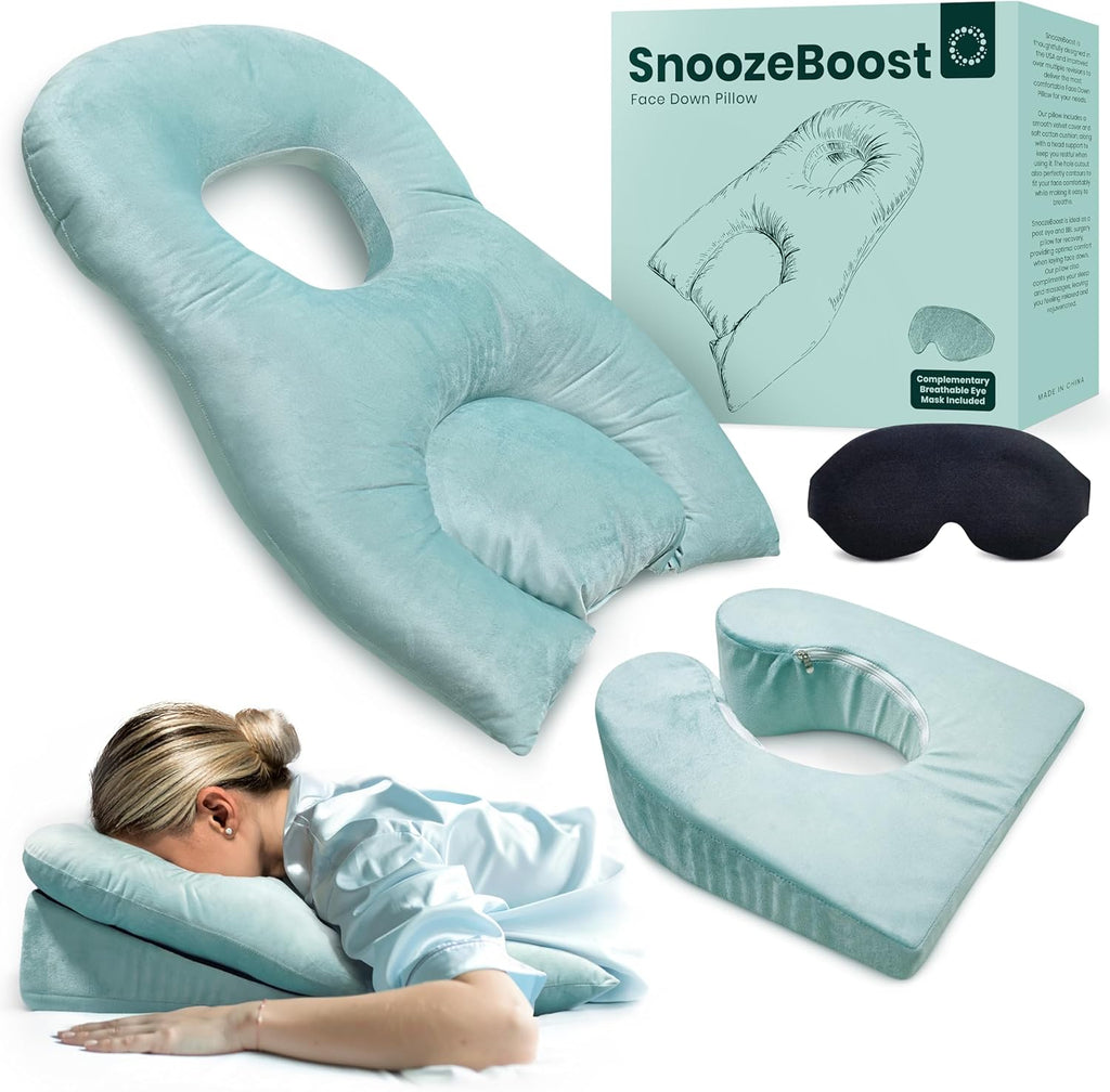 Face Down Pillow After Eye Surgery, BBL Pillow After Surgery for Sleeping, Prone Massage Bed Pillow for Face-Down Position, Bed Massage Support, BBL/Retinal/Vitrectomy Surgery Recovery