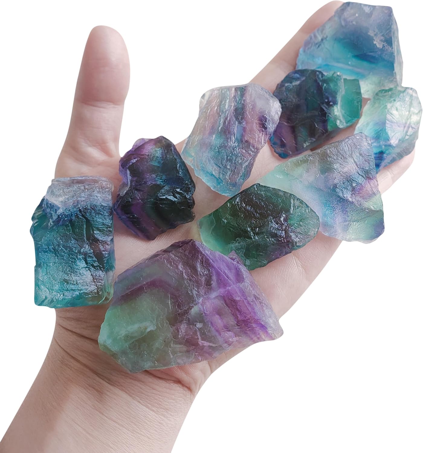 1 lb Rough Crystals Bulk Raw Healing Stones for Tumbling, Wire Wrapping, Wicca Reiki,Meditation