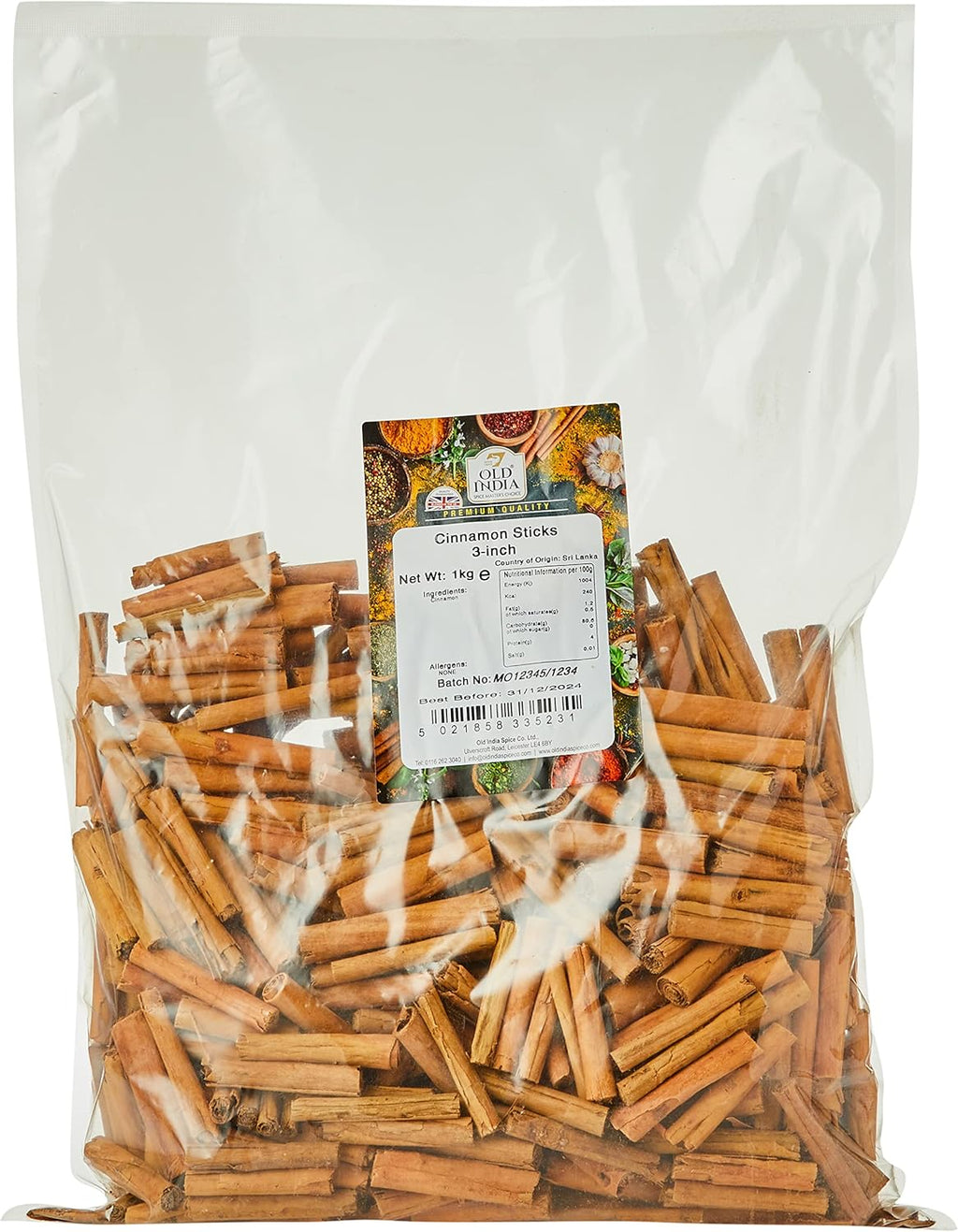Old India Cinnamon Sticks 3 Inch 1 Kg