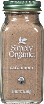 Simply Organic Cardamom, 2.82 Ounce, Certified Organic & Kosher, Aromatic, Subtly Spicy-Sweet, No ETO, Non Irradiated