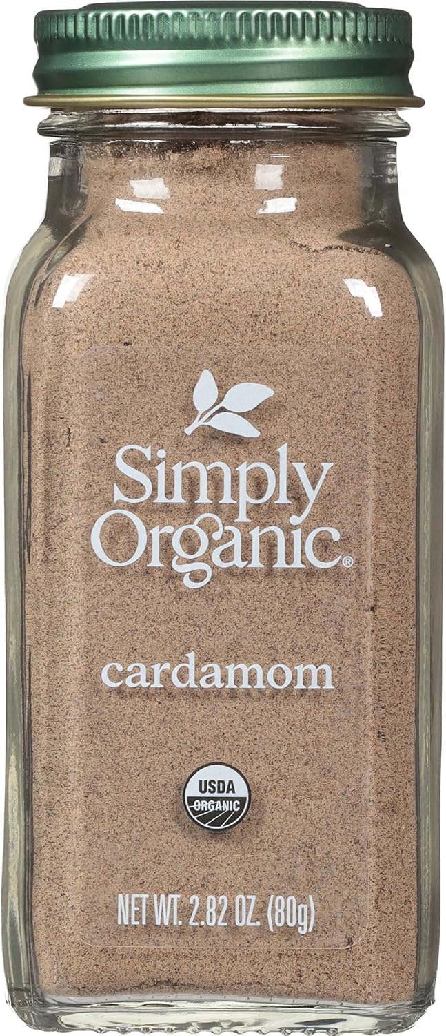 Simply Organic Cardamom, 2.82 Ounce, Certified Organic & Kosher, Aromatic, Subtly Spicy-Sweet, No ETO, Non Irradiated