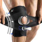 NEENCA Knee Brace for Knee Pain, Compression Knee Support with Air Mesh Fabric, Adjustable Knee Wrap with Side Stabilizers, Ultra-Soft Bandage for Elderly, Meniscus Tear, ACL, Arthritis Relief, Hiking