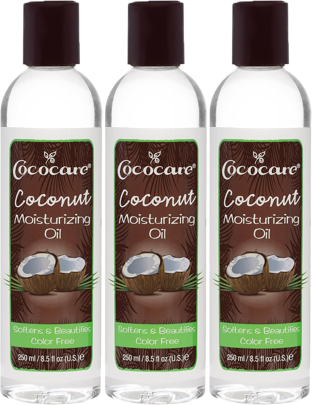 Cococare Coconut Moisturizing Oil 8.5 Ounce (260ml) (Pack of 3)