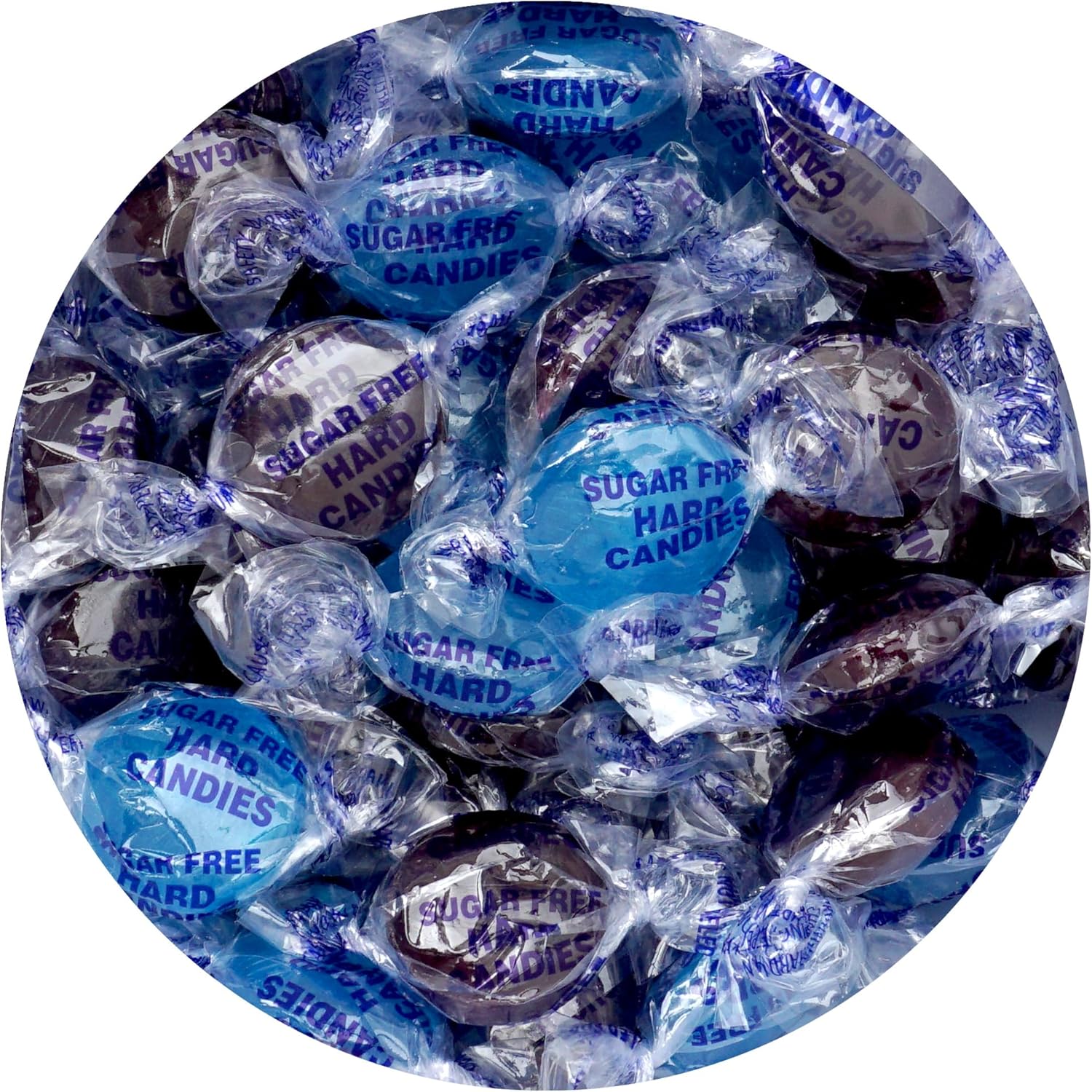Arcor Sugar Free Mixed Berry Hard Candy, 1 Pound Bulk Bag (Approx. 70 Pieces), Individually Wrapped Hard Candy, The Hampton Popcorn & Candy Company