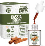 Spice Drop Cinnamon Cassia Extract – Baking, Cooking, Smoothie, Dessert, Coffee, Tea | Premium Quality Rich Aroma & Flavor | No Added Color or Preservative | Sri Lanka Origin | Vegan | 0.17 Oz