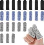 Ouligay 24Pcs Finger Cots Cut Resistant Finger Protectors Thumb Protector Finger Gloves Finger Sleeve Protectors for Garden, Kitchen, Work, Sculpture
