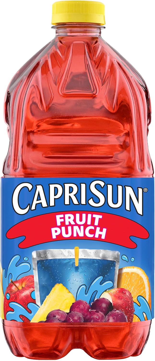 Capri Sun Fruit Punch Flavored Juice Drink Blend, 64 oz Bottle