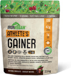 IRONVEGAN Gainer Chocolate Protein Powder, 2500 GR
