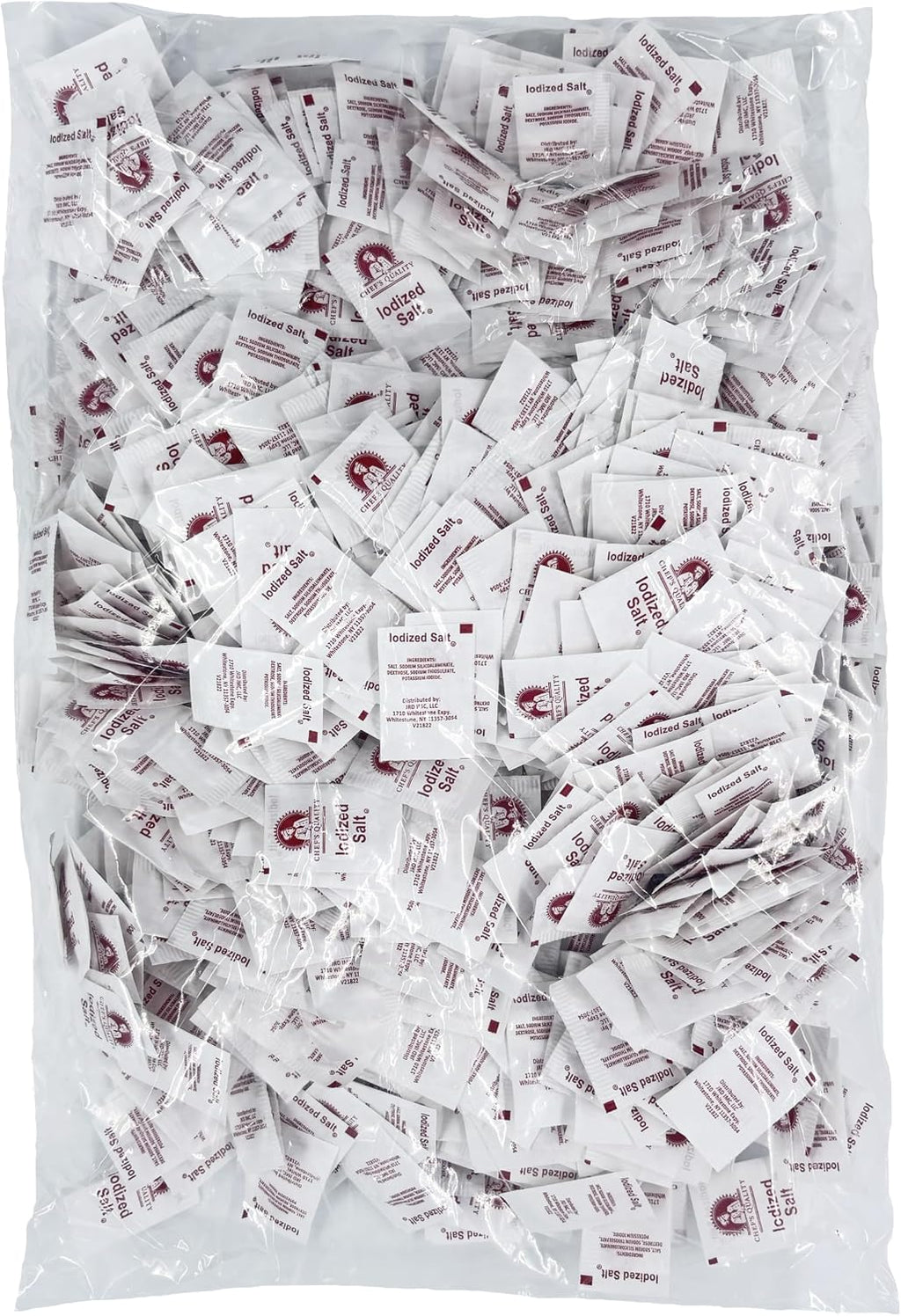Chef's Quality Individual Salt Packets - Portable Salt Packets - OU-Kosher (1000 Salt Packets)