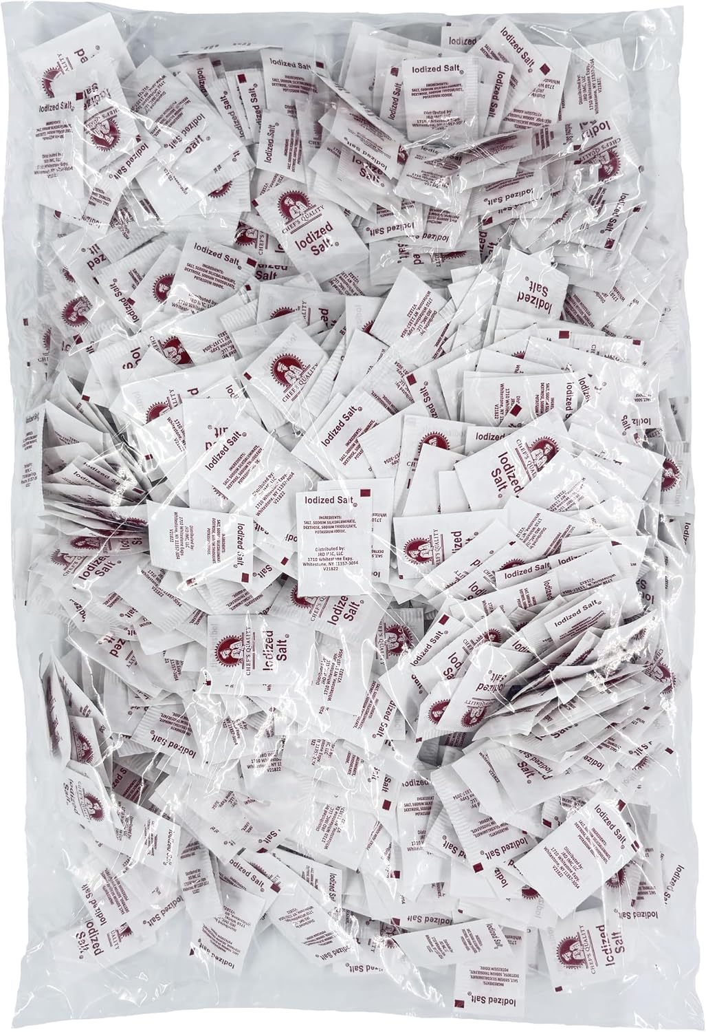 Chef's Quality Individual Salt Packets - Portable Salt Packets - OU-Kosher (1000 Salt Packets)