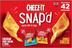 Cheeze-It Snap'd Cheesy Baked Snacks Multipack 42Count 0.75 Oz Net Wt 31.5 Oz