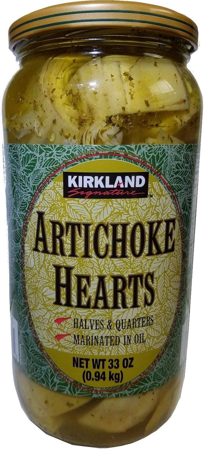 Kirkland signature artichoke hearts marinated in oil 33 oz