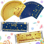 Moinchore 100 Pcs Social Work Month Chocolate Candy Wrappers Chocolate Packaging Candy Wrappers for Social Workers Month Party Favors DIY Lover Birthday Graduation Teacher Appreciation Gifts(Star)