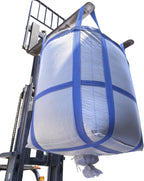 8Pack Aolikebao FIBC Bulk Bag,2 Ton Bag,35.4"L x 35.4"W x 43.3"H,4400lbs SWL Safty Factor 3:1,Woven Polypropylene Bags,Duffle Top #-Shaped Spout Bottom