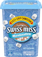 Swiss Miss Hot Cocoa Drink Mix, Milk Chocolate with Marshmallows, Hot Cocoa Bar Supplies, 37.18 oz. Canister
