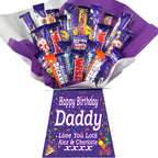 Personalized Chocolate Candy Hamper Gift Bouquet Made With FERRERO (red & gold)